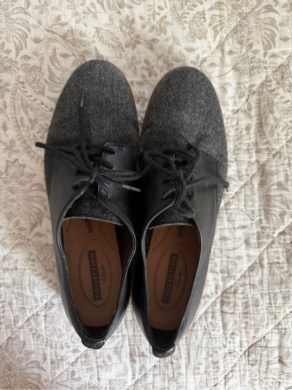 Clarks Collection Women’s Raised Bloom Oxford Flats